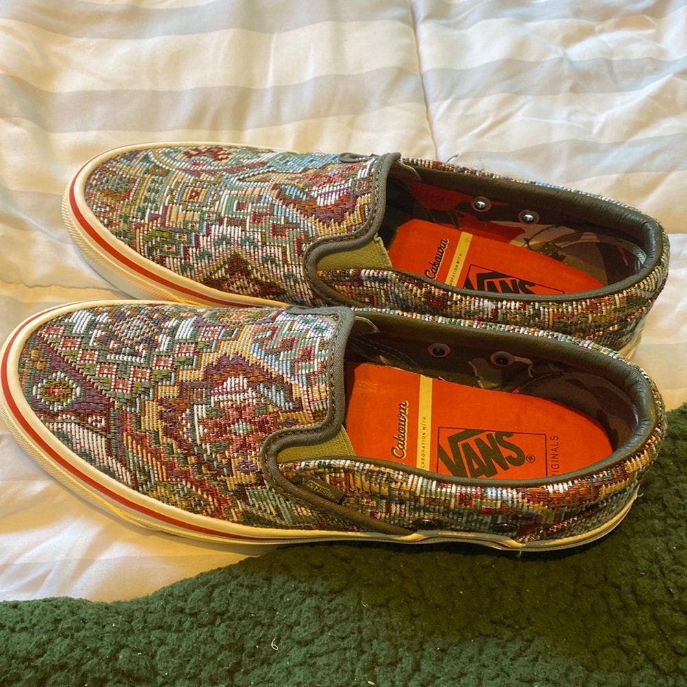 Vans Slip Ons size 9.5 Nigel Cabourn RARE